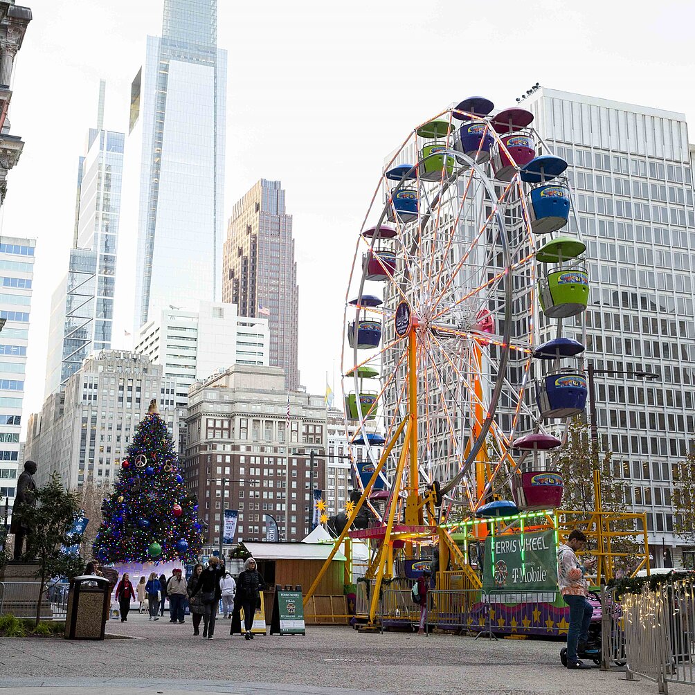 Ferries Wheel at Christmas Village in Philadelphia